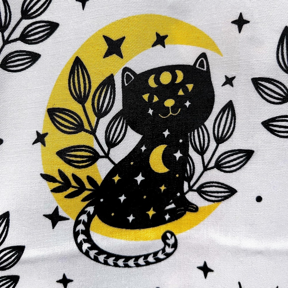 Perfectly Particular Sleeveless Blouse - White Cats 😻 witchy vibe